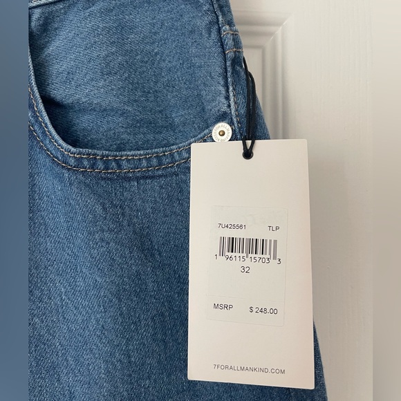 7 for all mankind barrel leg with ties - Picture 5 of 12